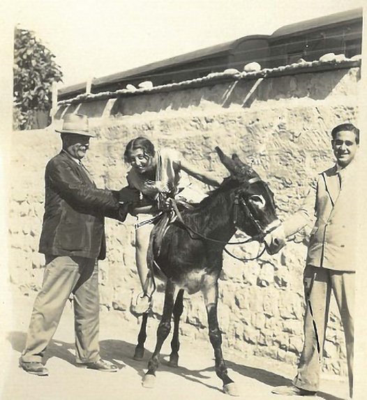 Josephine and donkey
