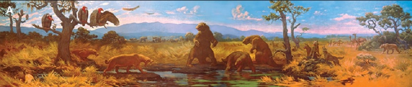 Mural of La Brea Tar Pits