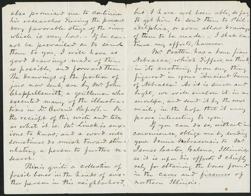 Norwood letter to Leidy